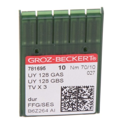 Иглы GROZ-BECKERT UYx128 GAS FFG/SES №70/10 (уп.10шт.) (0)