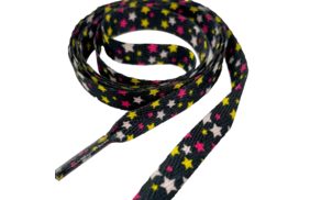шнур плоский 3мм цв черный в разноцветную звездочку (110см) купить по 32.44 - в интернет - магазине Веллтекс | Пермь
.