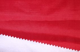 ткань курточная таффета 190t, wr/pu silver, 65гр/м2, 100пэ, 150см, красный 18-1663, (рул 100м) tpx05 купить в Перми.