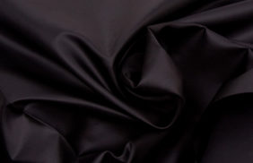 ткань подкладочная ветрозащитная 290t, 60гр/м2, 100пэ, 150см, черный/s580, (100м) wsr купить в Перми.